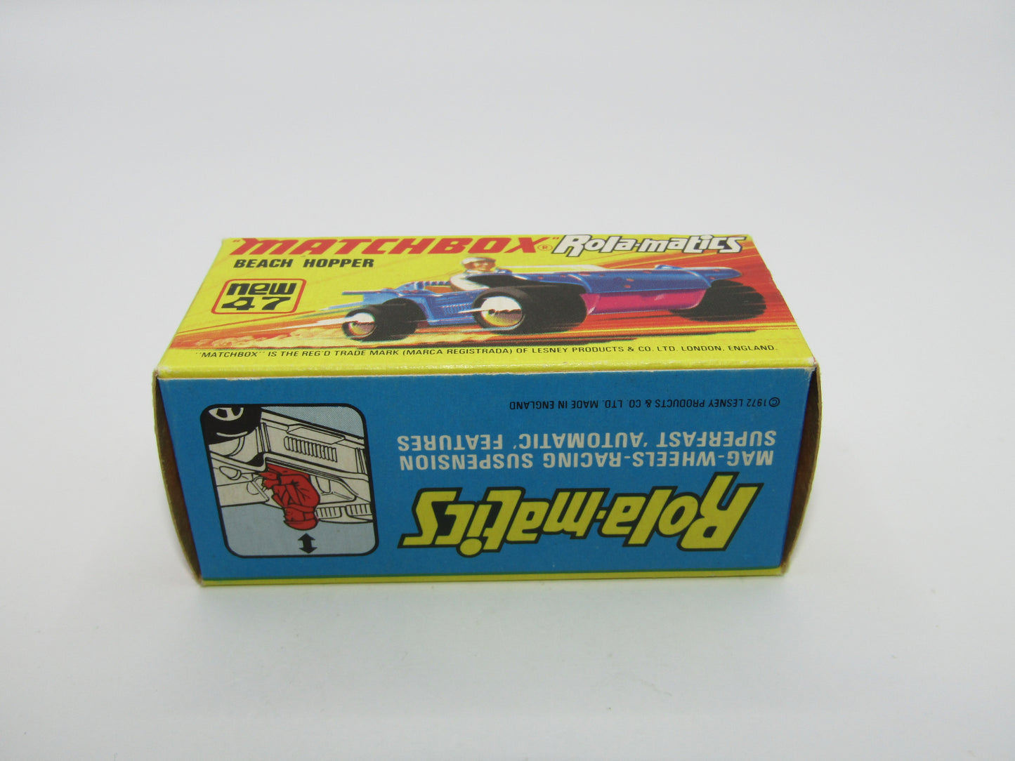 Matchbox Superfast 47B Beach Hopper Met Matt/Satin Blue Light Pink Base