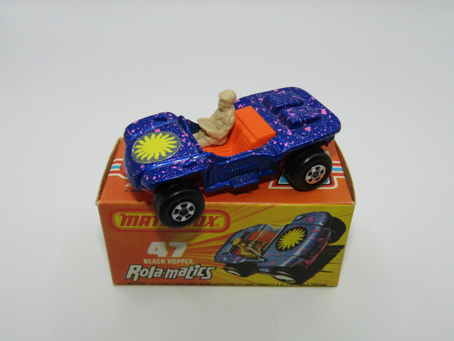 Matchbox Superfast 47B Beach Hopper Metallic LIGHT Blue Dark Pink Base