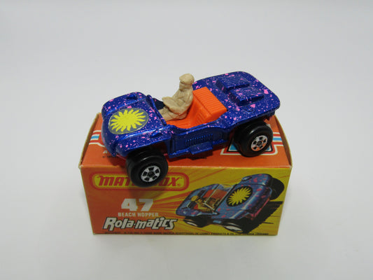 Matchbox Superfast 47B Beach Hopper Metallic LIGHT Blue Dark Pink Base