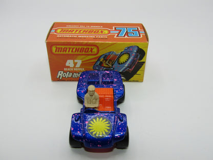 Matchbox Superfast 47B Beach Hopper Metallic LIGHT Blue Dark Pink Base