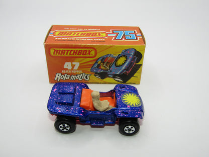 Matchbox Superfast 47B Beach Hopper Metallic LIGHT Blue Dark Pink Base