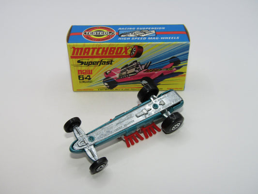 Matchbox Superfast 64B Slingshot Dragster Steel Blue UNPAINTED base