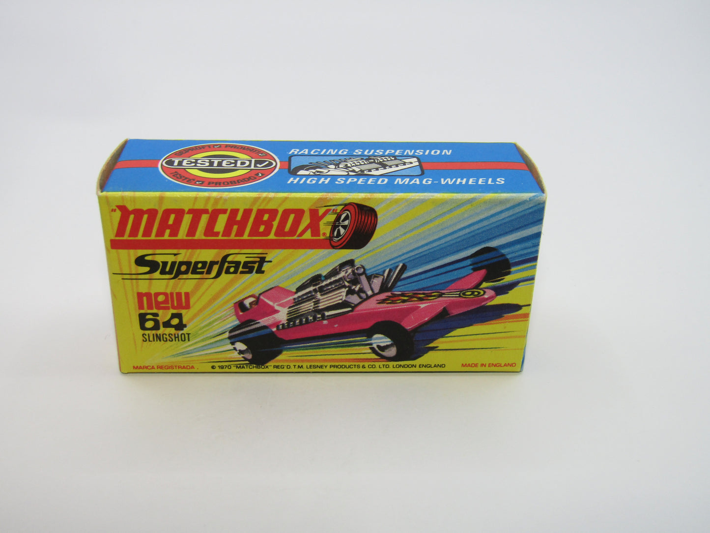 Matchbox Superfast 64B Slingshot Dragster Steel Blue UNPAINTED base