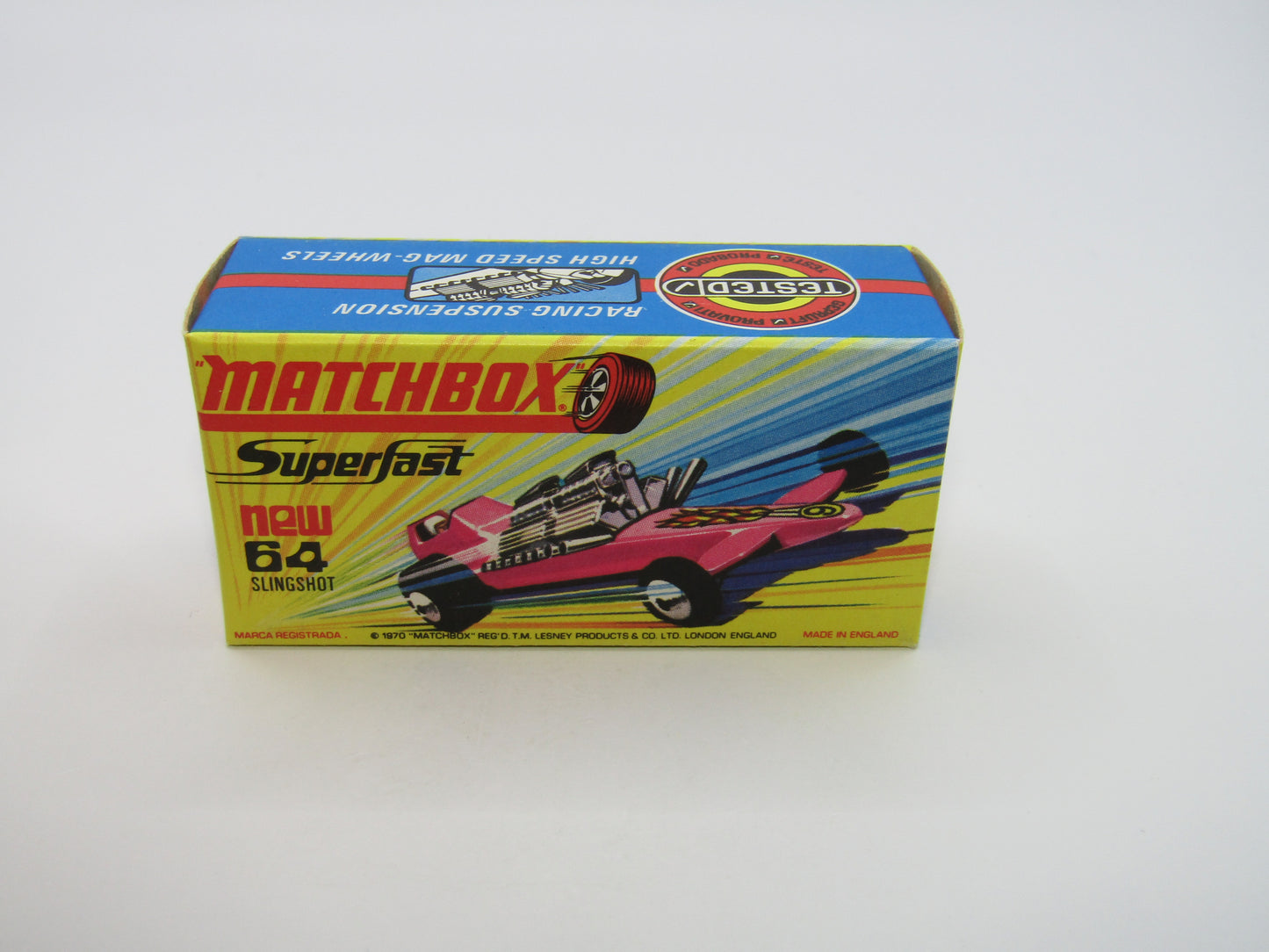 Matchbox Superfast 64B Slingshot Dragster Steel Blue UNPAINTED base