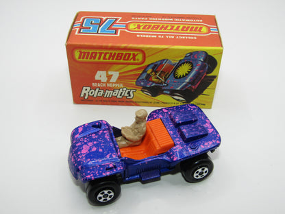 Matchbox Superfast 47B Beach Hopper Met Blue NO LABELS UNPAINTED Base
