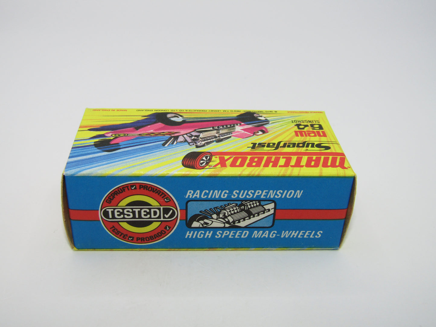 Matchbox Superfast 64B Slingshot Dragster Steel Blue UNPAINTED base