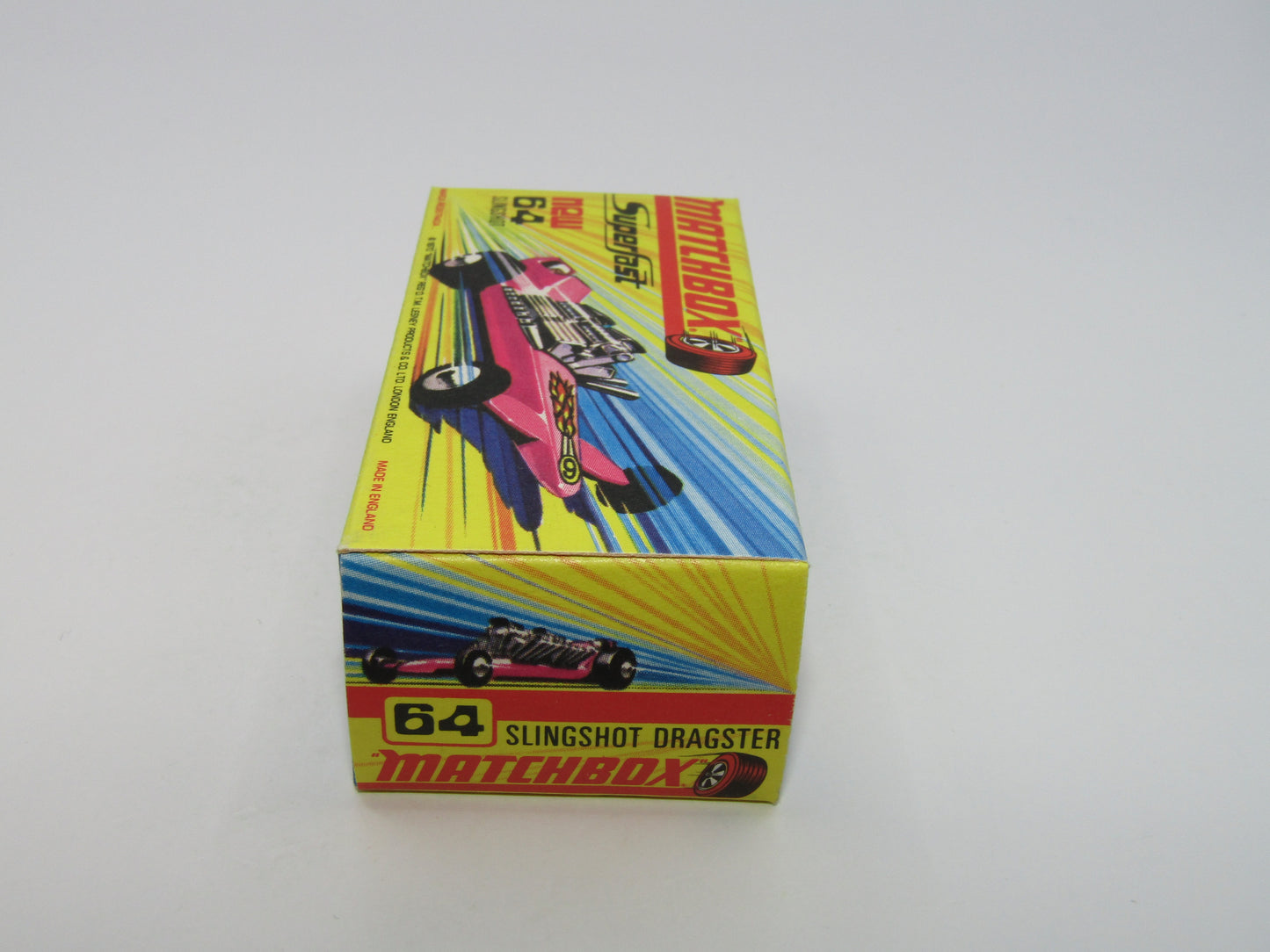 Matchbox Superfast 64B Slingshot Dragster Steel Blue UNPAINTED base