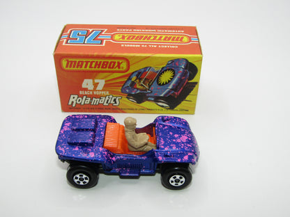Matchbox Superfast 47B Beach Hopper Met Blue NO LABELS UNPAINTED Base
