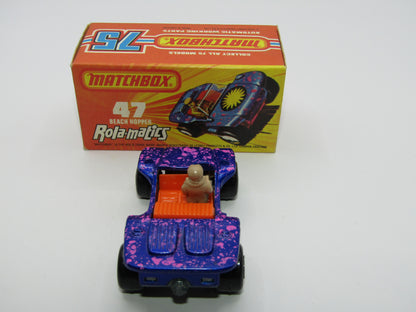 Matchbox Superfast 47B Beach Hopper Met Blue NO LABELS UNPAINTED Base