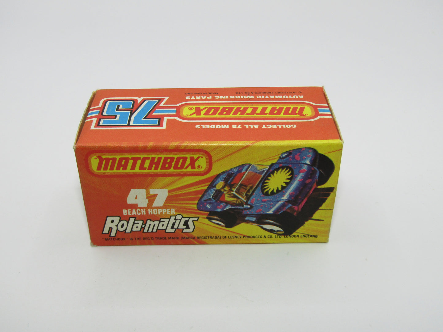 Matchbox Superfast 47B Beach Hopper Met Blue NO LABELS UNPAINTED Base