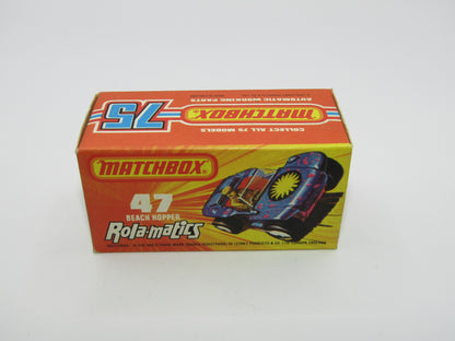 Matchbox Superfast 47B Beach Hopper Met Blue NO LABELS UNPAINTED Base
