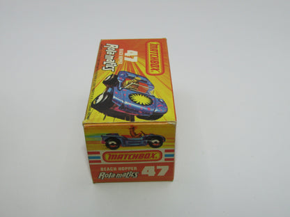 Matchbox Superfast 47B Beach Hopper Met Blue NO LABELS UNPAINTED Base