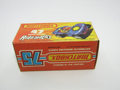 Matchbox Superfast 47B Beach Hopper Met Blue NO LABELS UNPAINTED Base