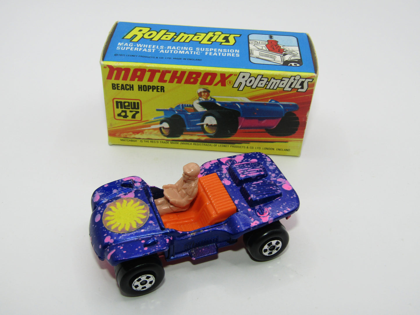 Matchbox Superfast 47B Beach Hopper PINK Driver, Dark Pink Base