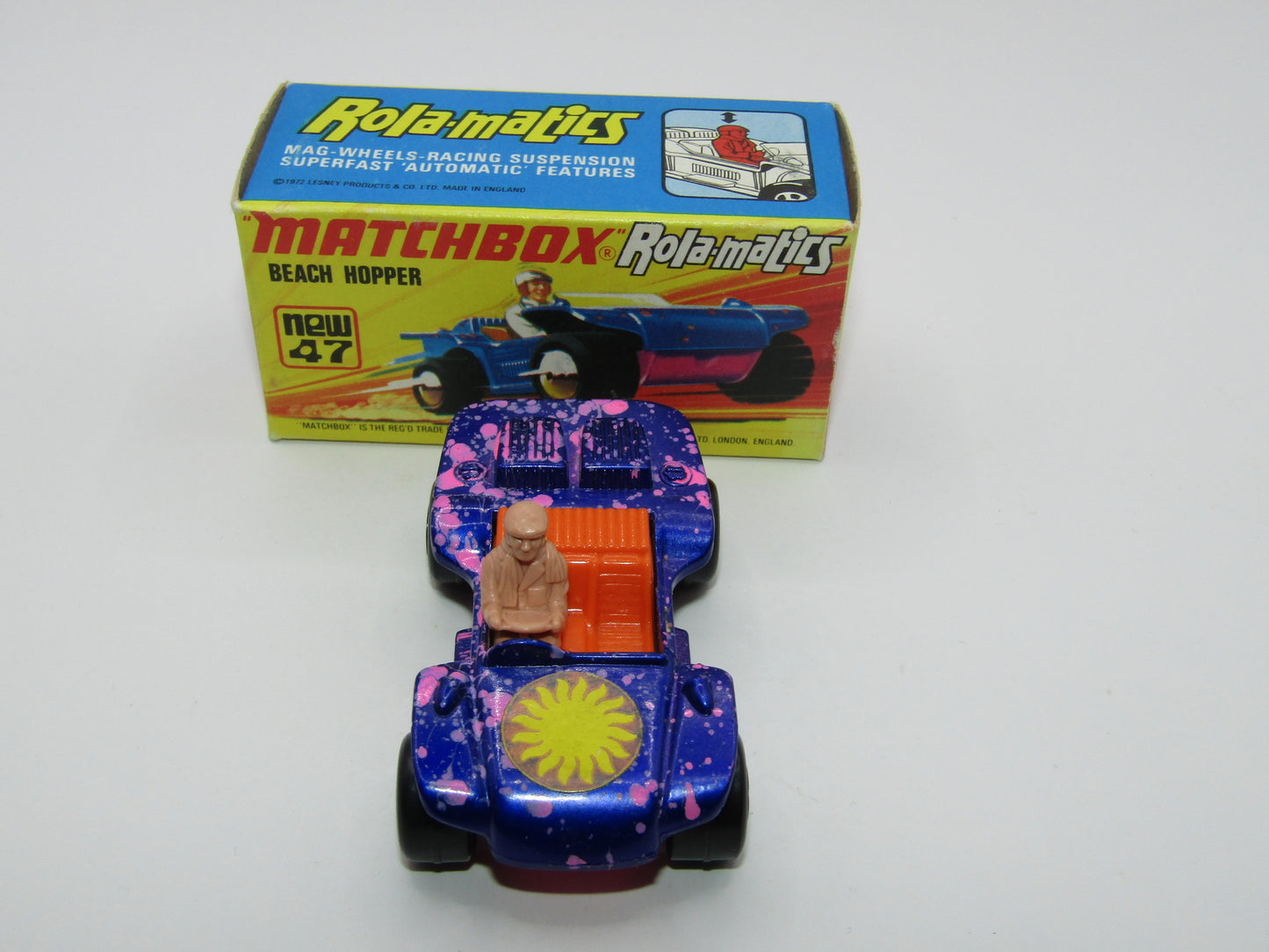 Matchbox Superfast 47B Beach Hopper PINK Driver, Dark Pink Base