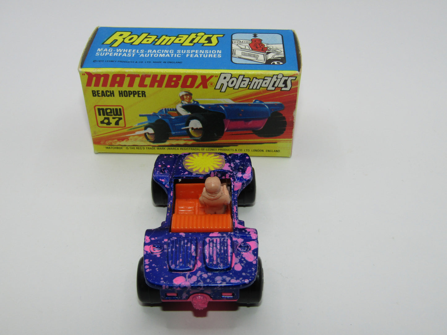 Matchbox Superfast 47B Beach Hopper PINK Driver, Dark Pink Base