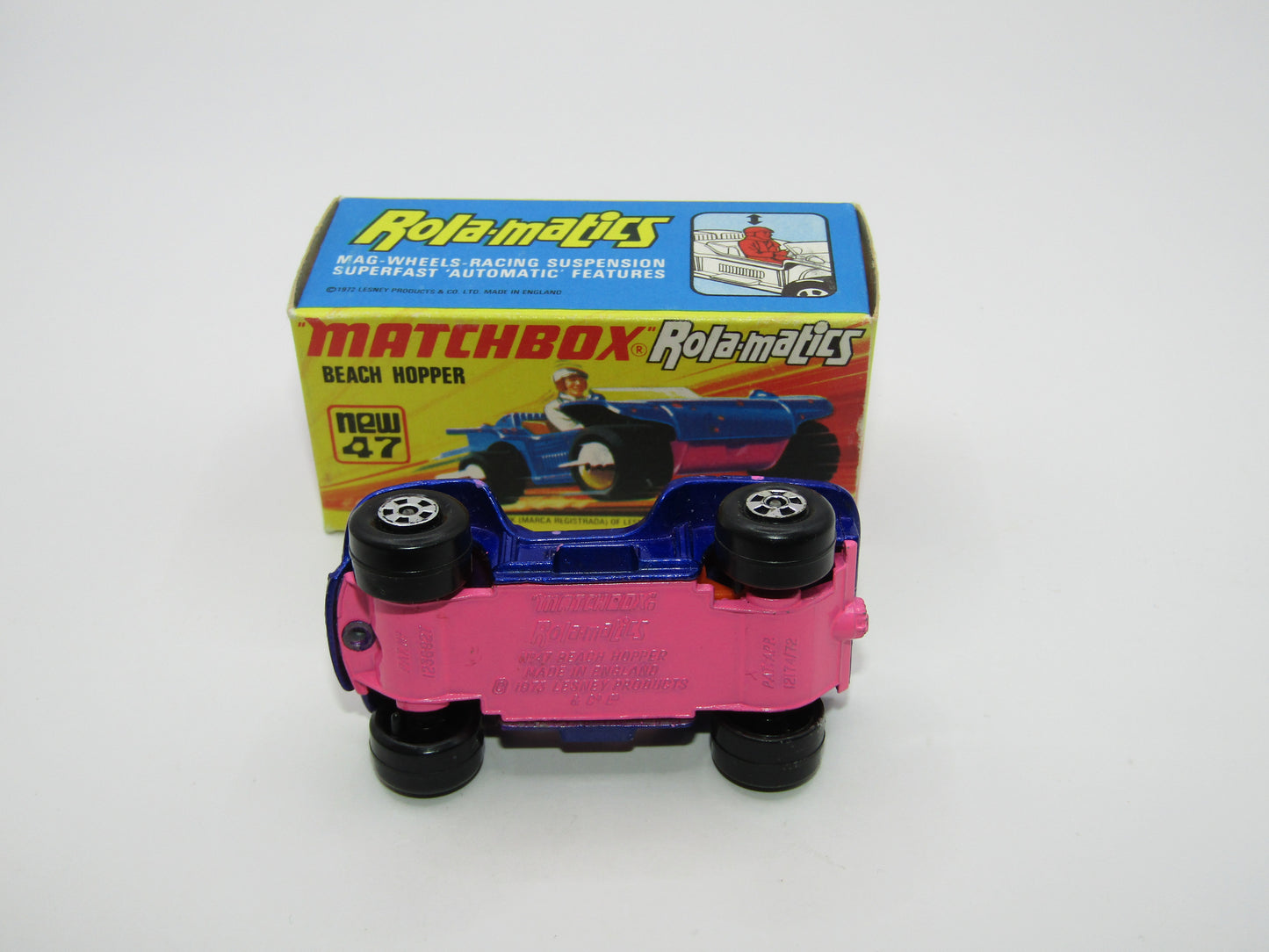 Matchbox Superfast 47B Beach Hopper PINK Driver, Dark Pink Base