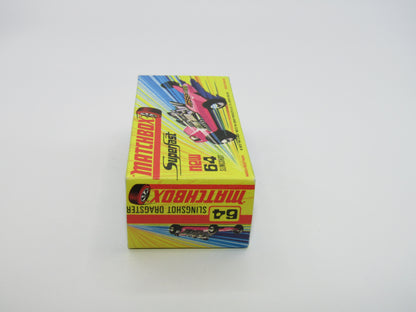 Matchbox Superfast 64B Slingshot Dragster Steel Blue "3" Label