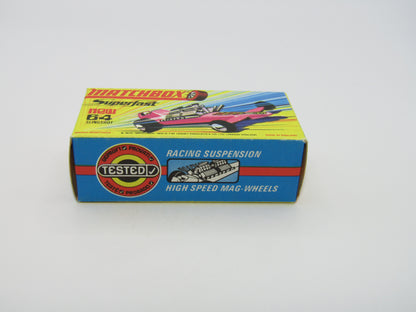 Matchbox Superfast 64B Slingshot Dragster Steel Blue "3" Label