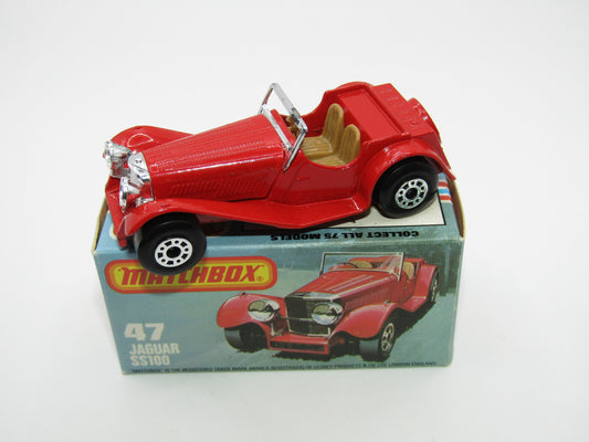 Matchbox Superfast 47D SS100 Jaguar Black Plastic Base