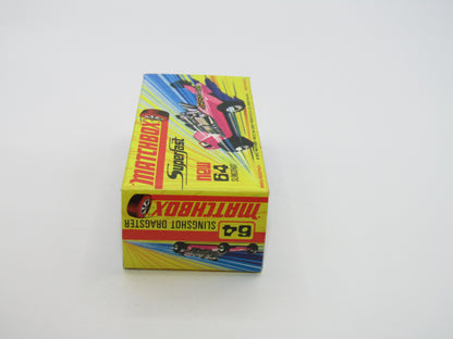 Matchbox Superfast 64B Slingshot Dragster Steel Blue Star & Flames Label