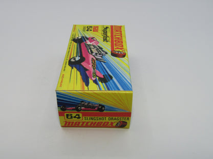 Matchbox Superfast 64B Slingshot Dragster Steel Blue Star & Flames Label