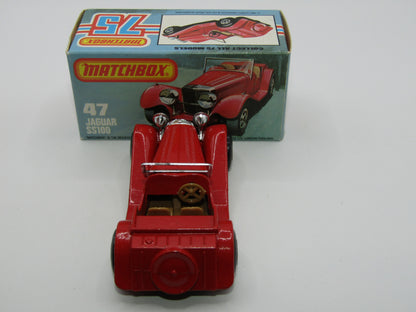 Matchbox Superfast 47D SS100 Jaguar Black Plastic Base