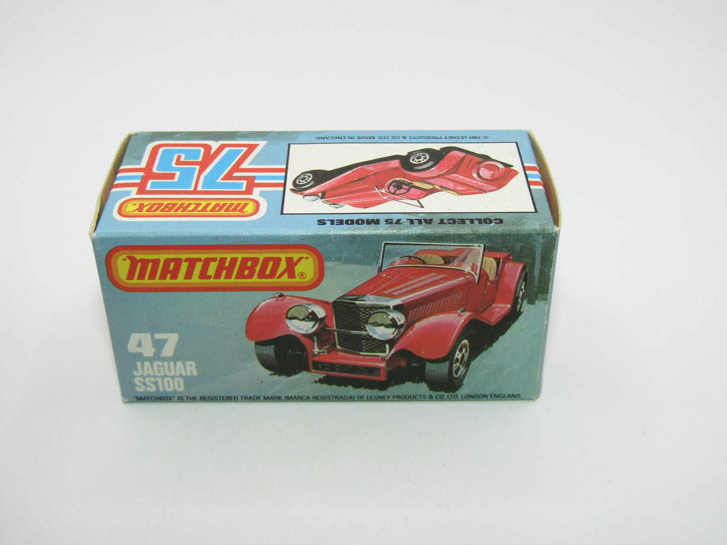 Matchbox Superfast 47D SS100 Jaguar Black Plastic Base