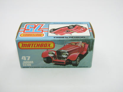 Matchbox Superfast 47D SS100 Jaguar Black Plastic Base