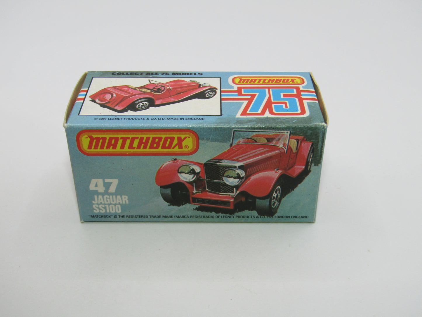 Matchbox Superfast 47D SS100 Jaguar Black Plastic Base