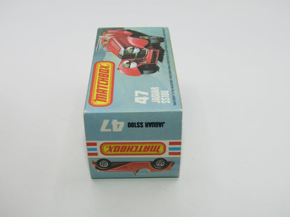 Matchbox Superfast 47D SS100 Jaguar Black Plastic Base