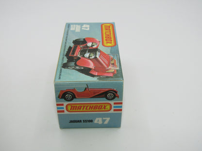 Matchbox Superfast 47D SS100 Jaguar Black Plastic Base