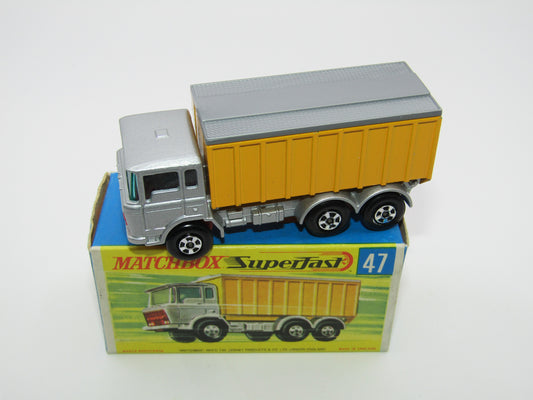 Matchbox Superfast 47A Daf Tipper Container Truck Hollow Wheels