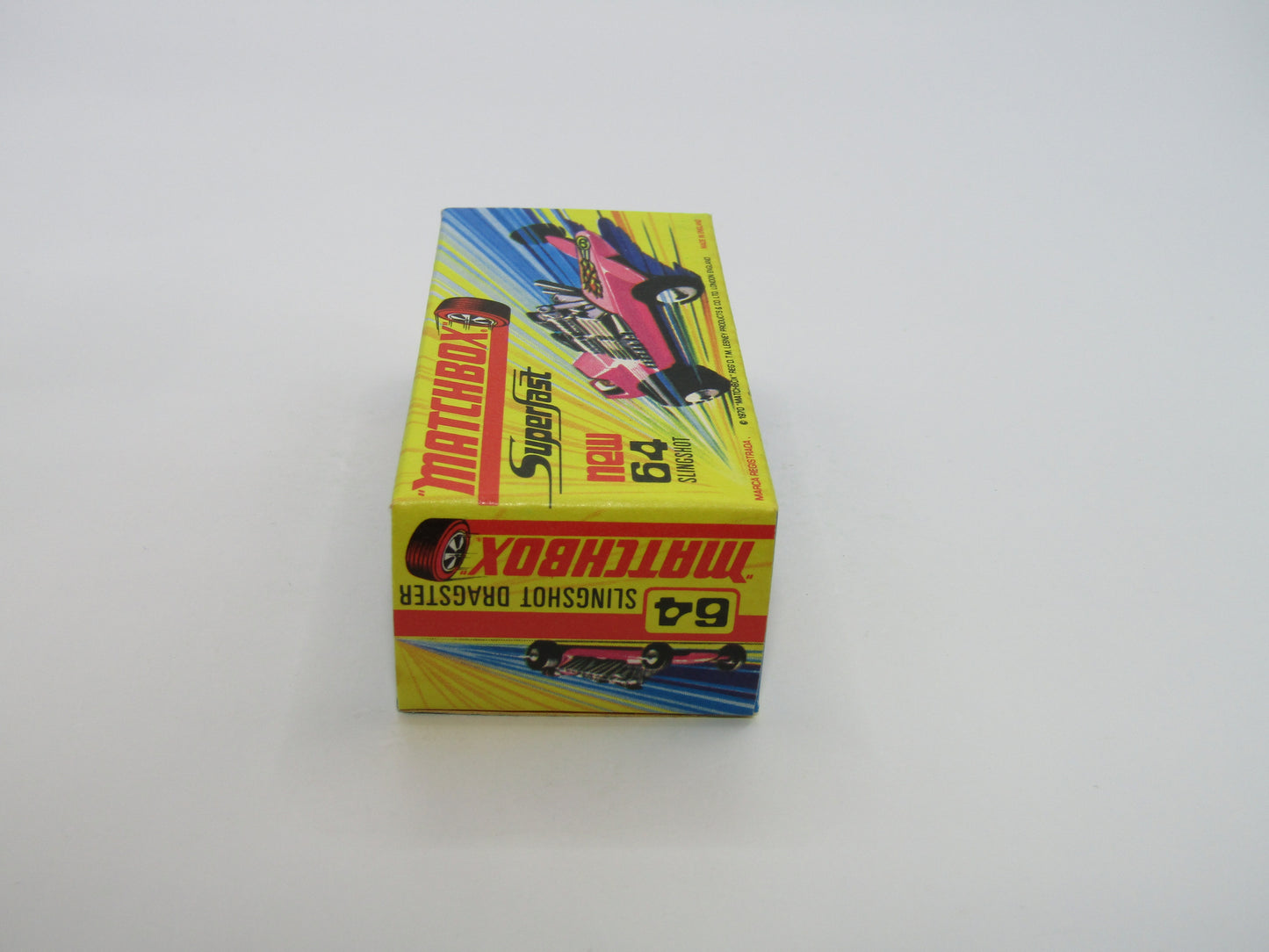 Matchbox Superfast 64B Slingshot Dragster ORANGE Black Engine Pipes