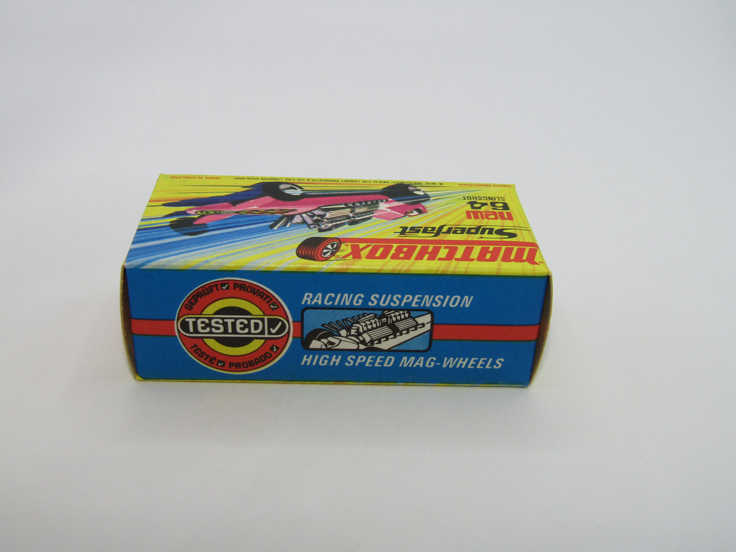 Matchbox Superfast 64B Slingshot Dragster ORANGE Black Engine Pipes