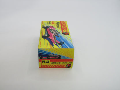 Matchbox Superfast 64B Slingshot Dragster ORANGE Black Engine Pipes