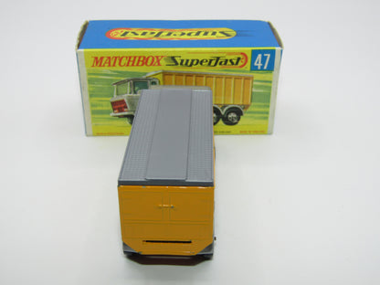 Matchbox Superfast 47A Daf Tipper Container Truck Hollow Wheels