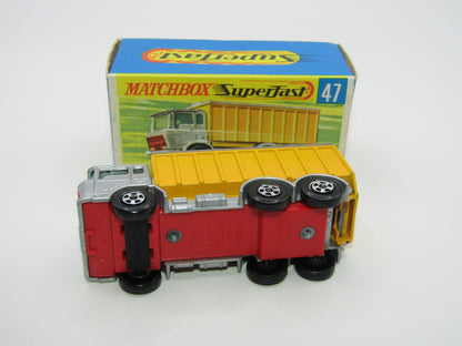 Matchbox Superfast 47A Daf Tipper Container Truck Hollow Wheels