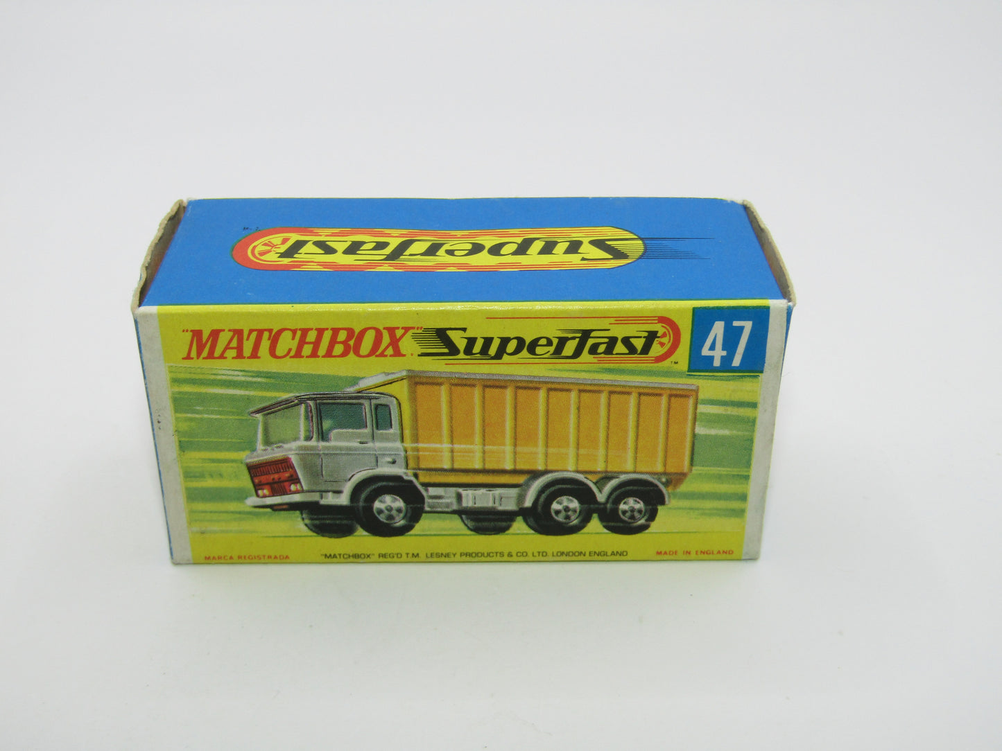 Matchbox Superfast 47A Daf Tipper Container Truck Hollow Wheels