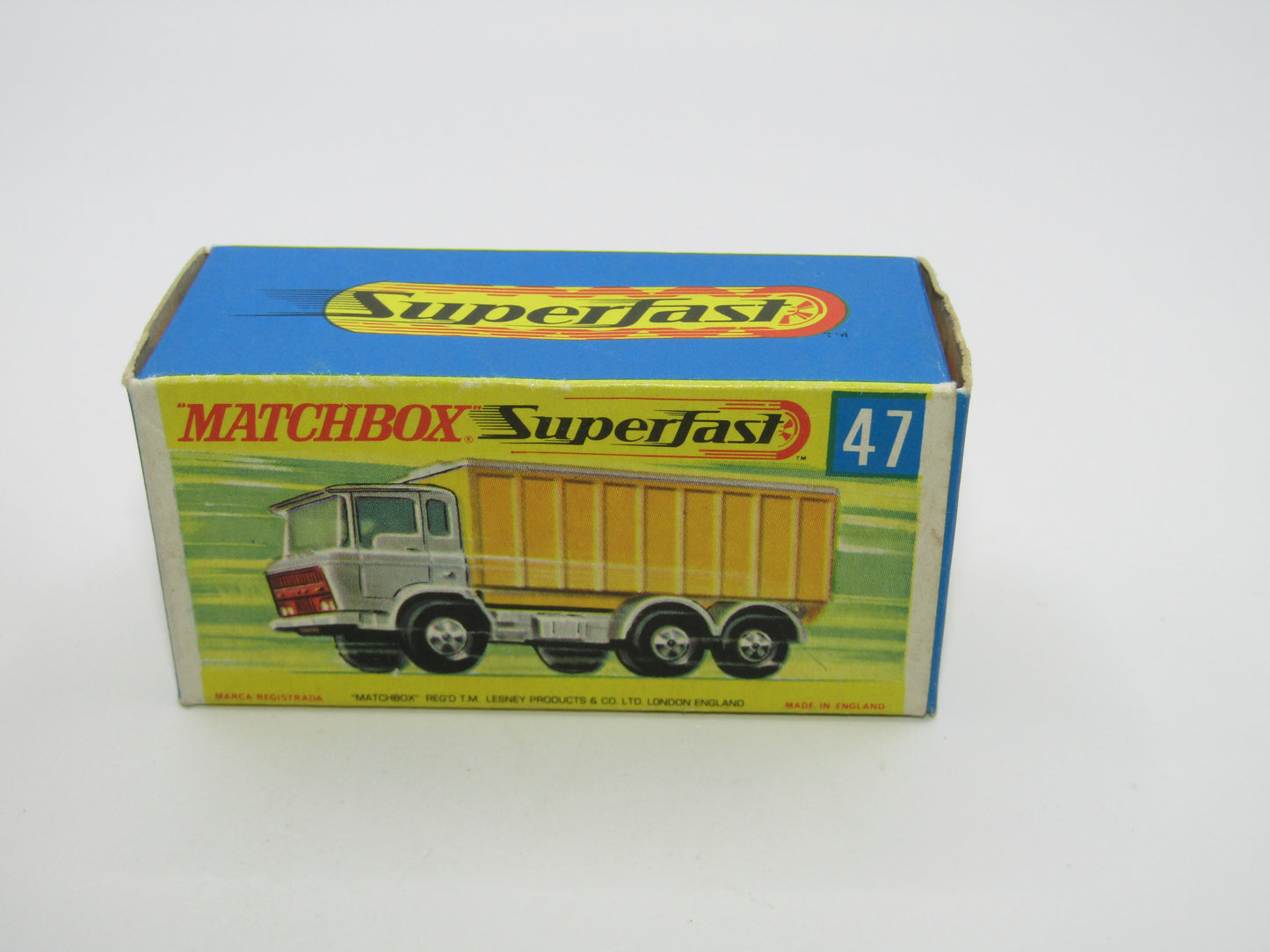 Matchbox Superfast 47A Daf Tipper Container Truck Hollow Wheels