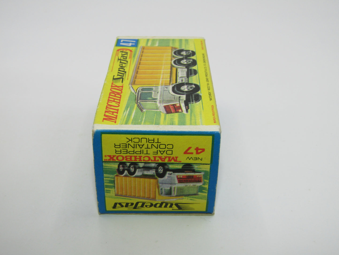 Matchbox Superfast 47A Daf Tipper Container Truck Hollow Wheels