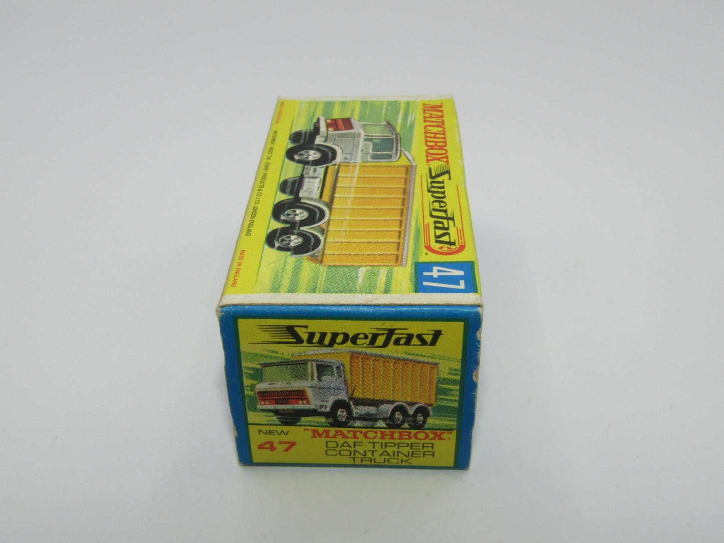 Matchbox Superfast 47A Daf Tipper Container Truck Hollow Wheels