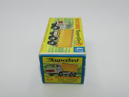 Matchbox Superfast 47A Daf Tipper Container Truck Hollow Wheels