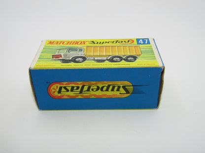 Matchbox Superfast 47A Daf Tipper Container Truck Hollow Wheels