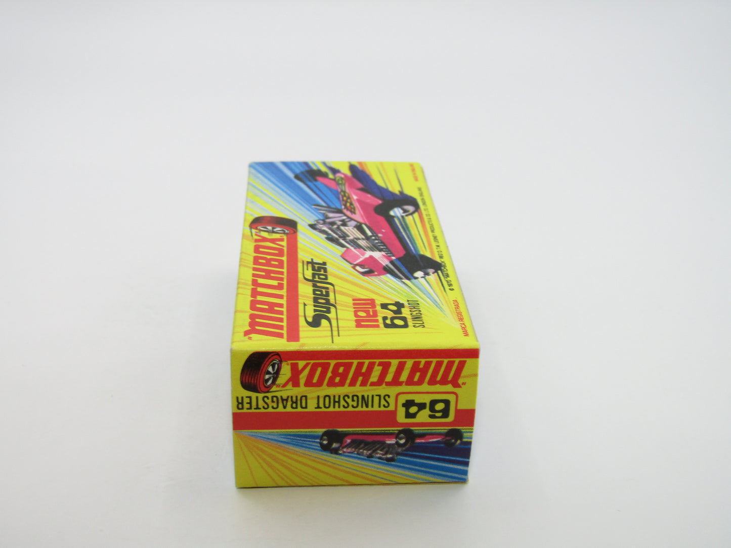 Matchbox Superfast 64B Slingshot Dragster LIGHT Pink Black Engine Pipes