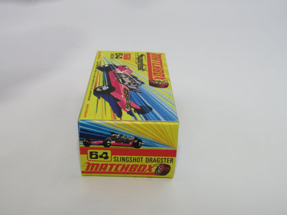 Matchbox Superfast 64B Slingshot Dragster LIGHT Pink Black Engine Pipes