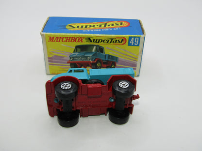 Matchbox Superfast 49A Unimog Turquoise Blue Regular Wheels Colour