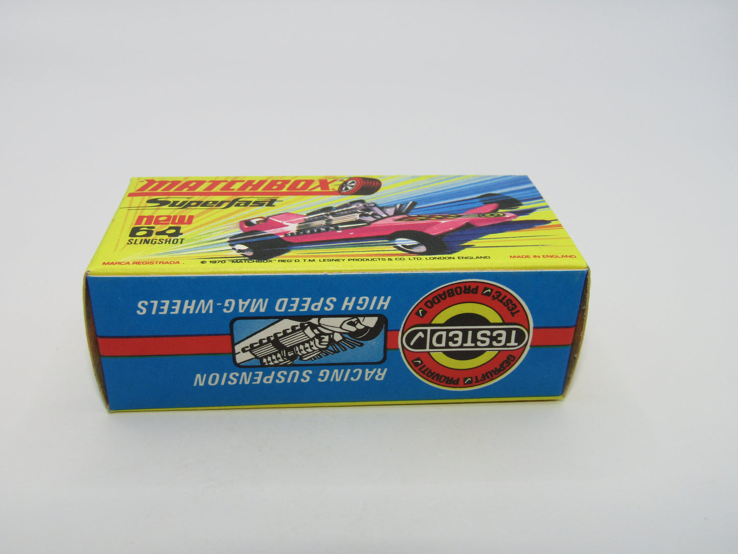 Matchbox Superfast 64B Slingshot Dragster LIGHT Pink Black Engine Pipes