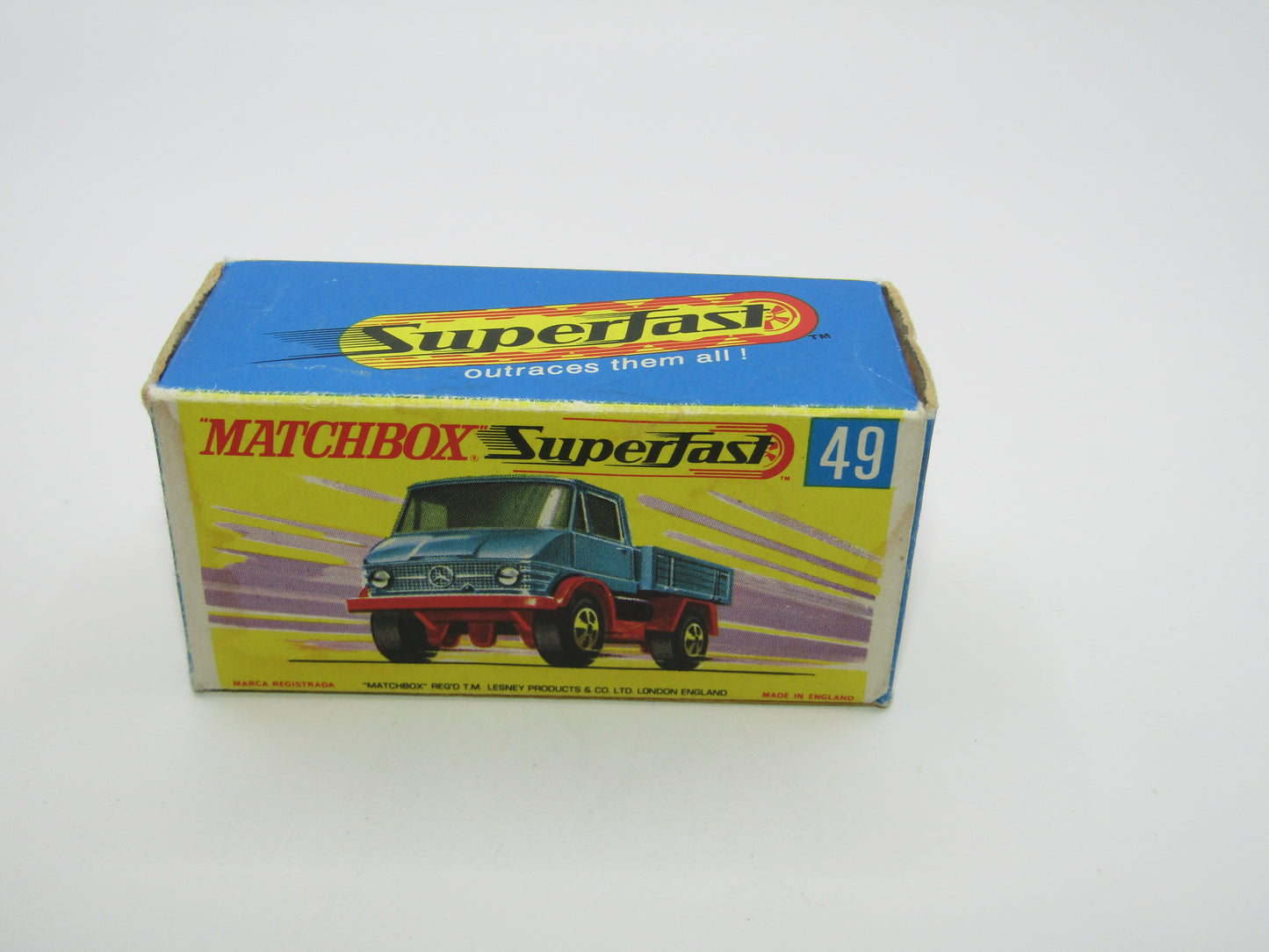 Matchbox Superfast 49A Unimog Turquoise Blue Regular Wheels Colour
