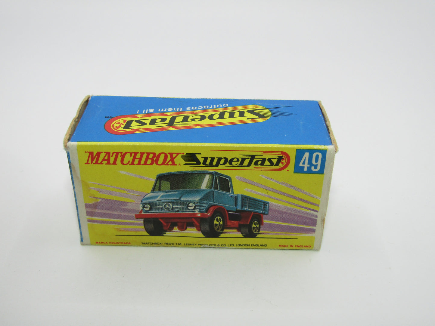 Matchbox Superfast 49A Unimog Turquoise Blue Regular Wheels Colour